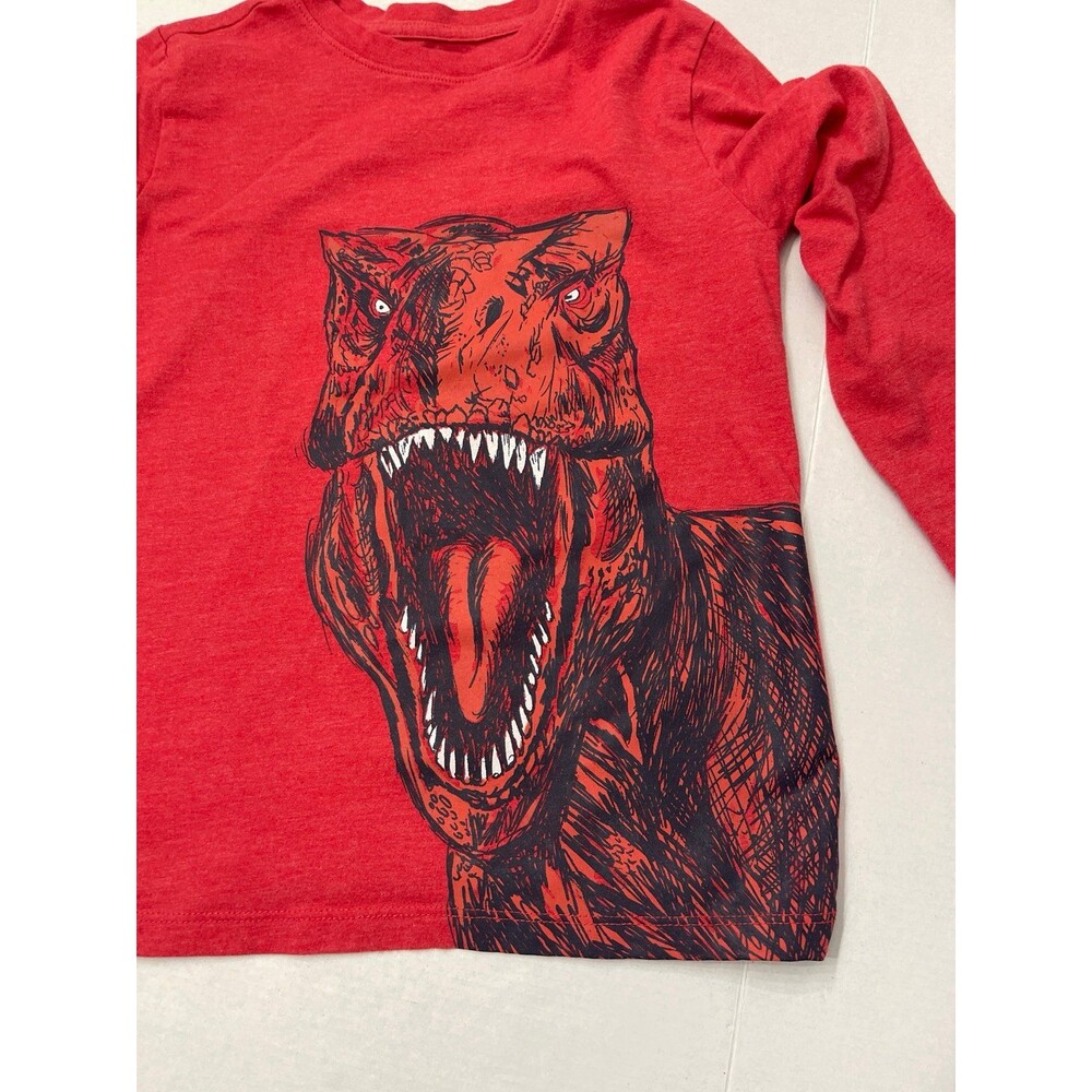 Cat & Jack Long Sleeve T Shirt Red Size S (6-7) - Picture 4 of 5